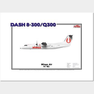 DeHavilland Canada Dash 8-300/Q300 - Wings Air (Art Print) Posters and Art